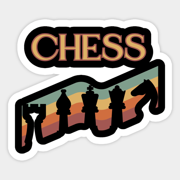 Chess Sticker by William Faria